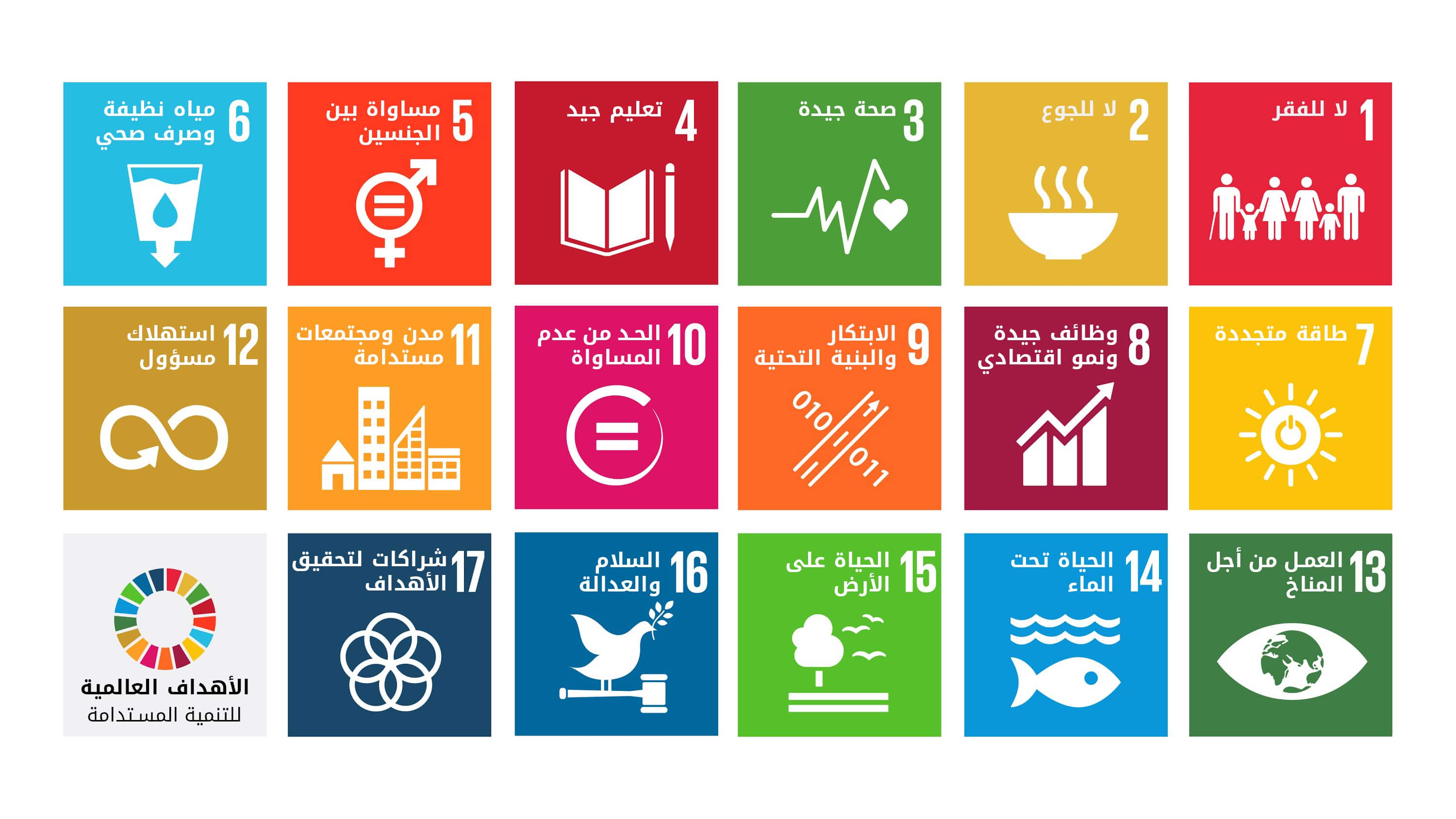 Global Goals for Sustainable Development Arabic