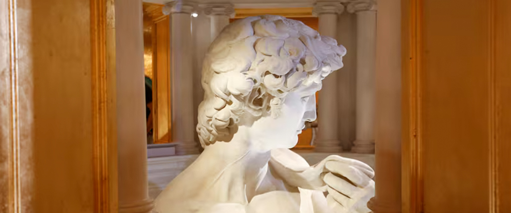 Michelangelo's David statue at the Italian Pavilion at Dubai Expo 2020 Badr Jafar